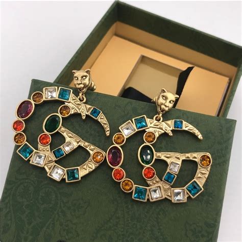 gucci earrinfs|authentic gucci earrings.